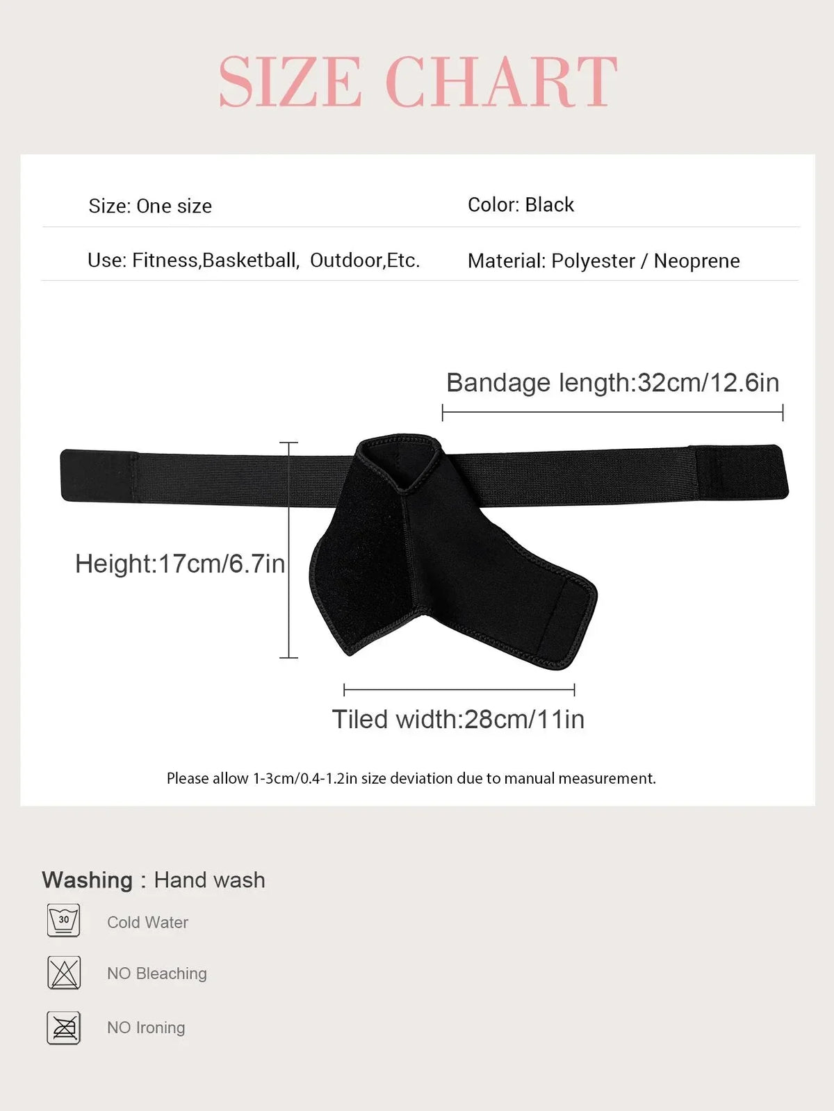 VBOSI Neoprene Adjustable Ankle Support