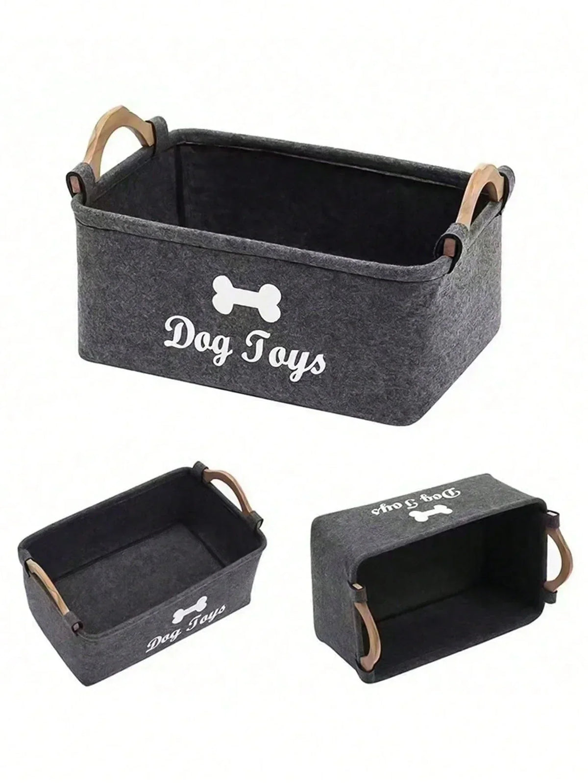 Felt Pet Toy Storage Box