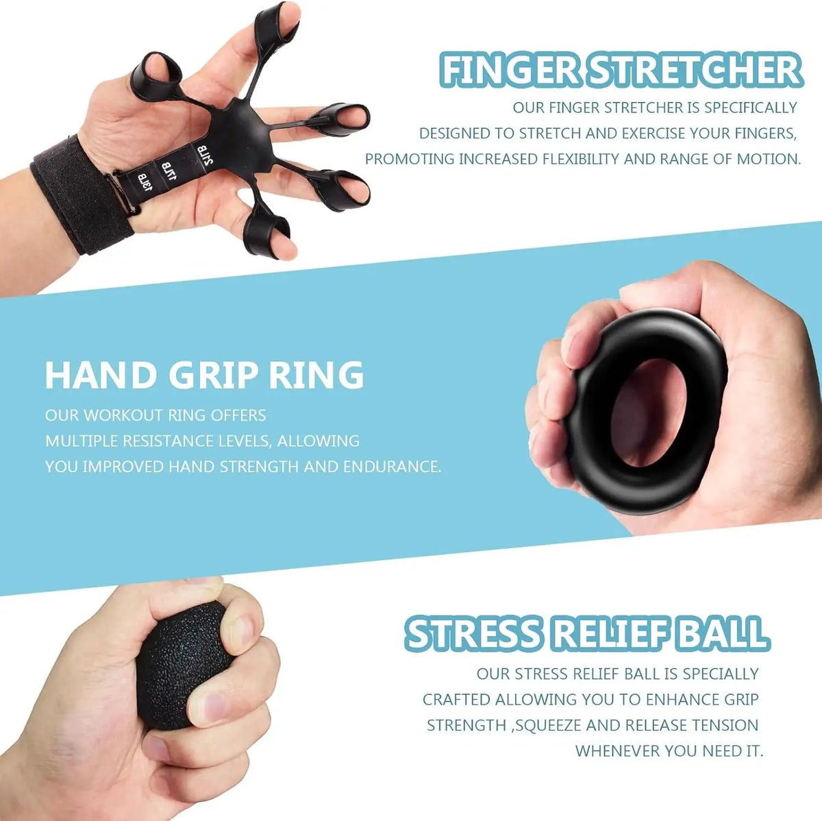 Adjustable Hand Grip Trainer Kit