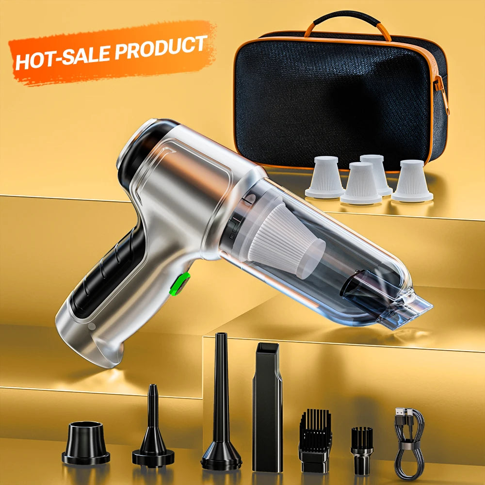 SZUK New Mini Car Vacuum Cleaner Powerful Cordless Wireless Cleaner Cleaning Machine HandHeld Portable Vacuum Cleaner for Car