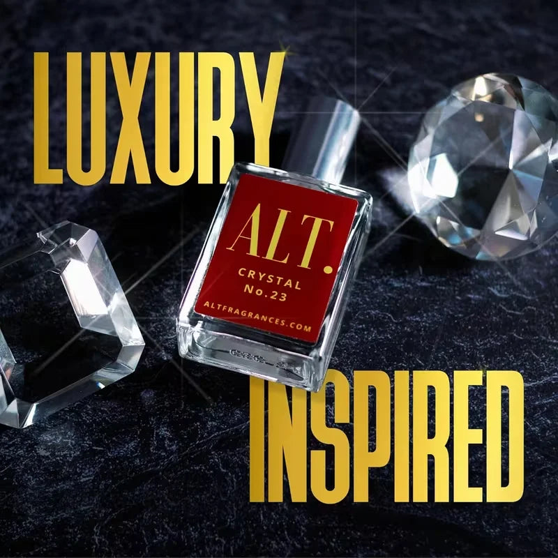 ALT Crystal No.23 Extrait de Parfum 50ml/1.7fl.oz | Saffron Jasmine Amber Woody Unisex Perfume, Baccarat Rouge 540 Dupe Mini Travel Size