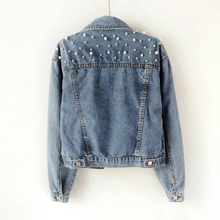 Custom Bride Jean Jacket Future Mrs Pearl Bride Jackets Personalized Bridal Gift Wifey Customized Name Denim Wedding Coats Tops