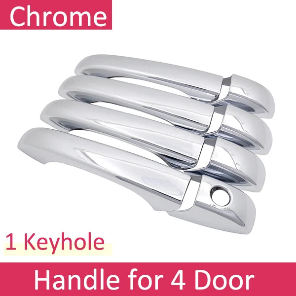 for Dodge Grand Caravan MK5 2008~2020 Chrome Door Handle Cover Trim Catch Set Car Styling Accessories 2009 2010 2011 2012 2013