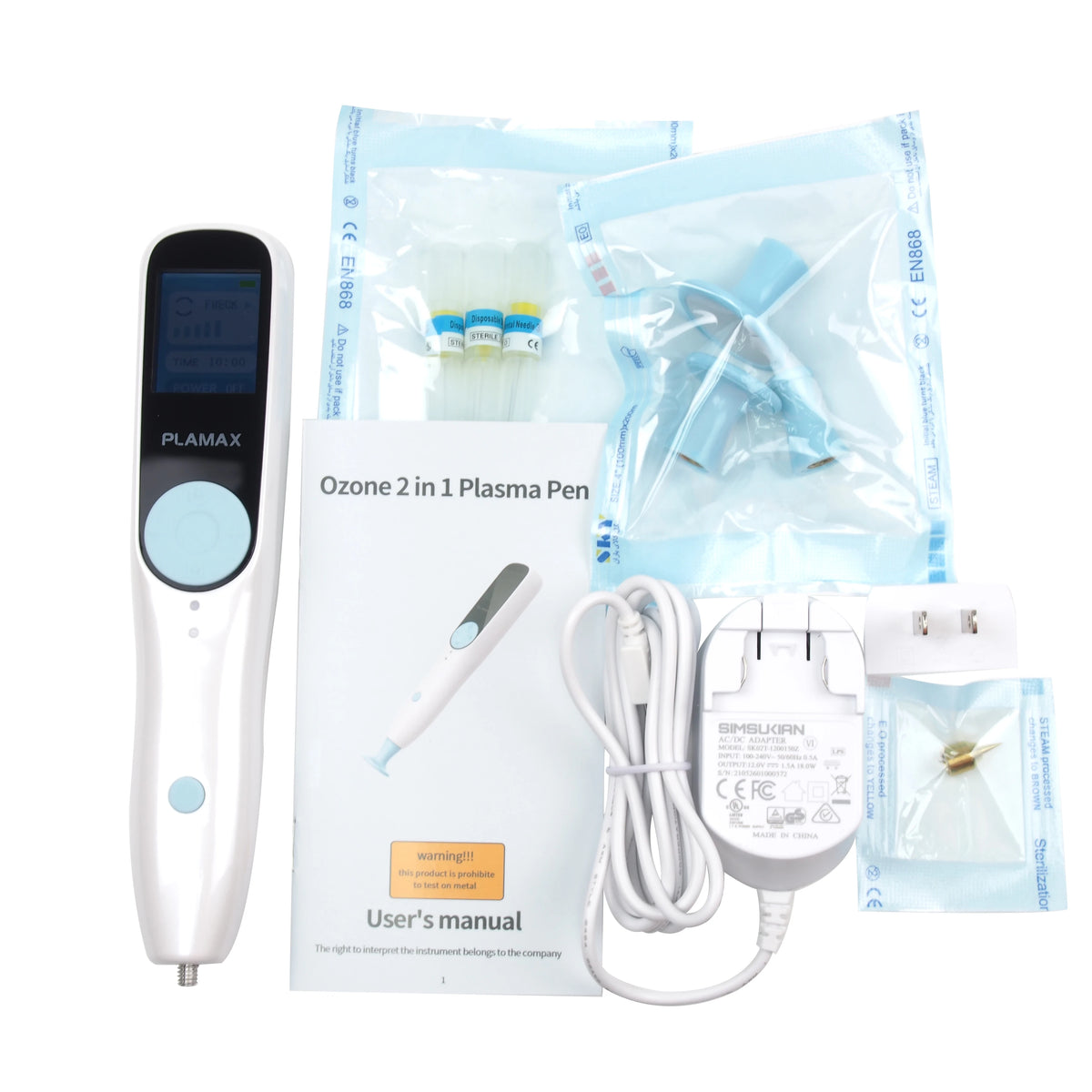 Plamax Ozone Fibroblast Plasma Shower Pen Auto 2 In 1 Wart Freckle Mole Remover Eyelid Lifting Acne Removal Skin Care Device