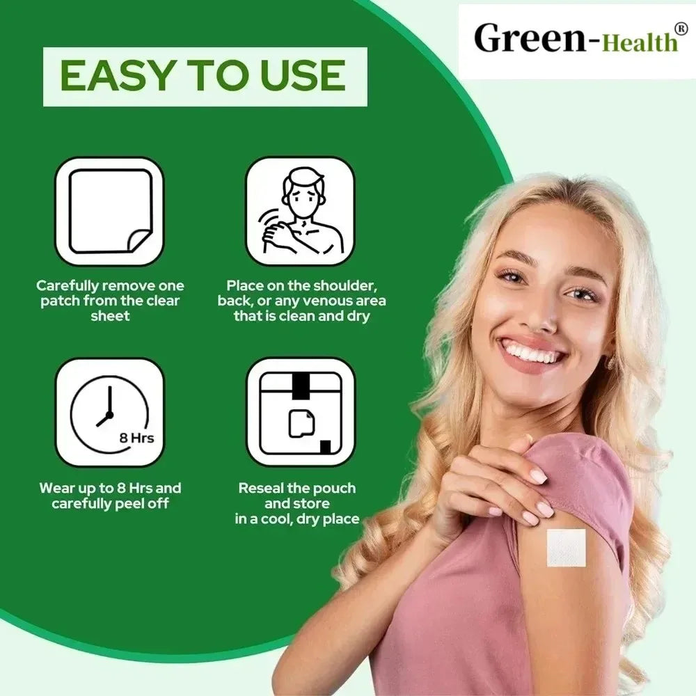 30 Patches Methylated B-Complex Vitamins Transdermal Patches Vitamins B12 B6 B9 5-MTHF for Energy Heart Brain & Methylation