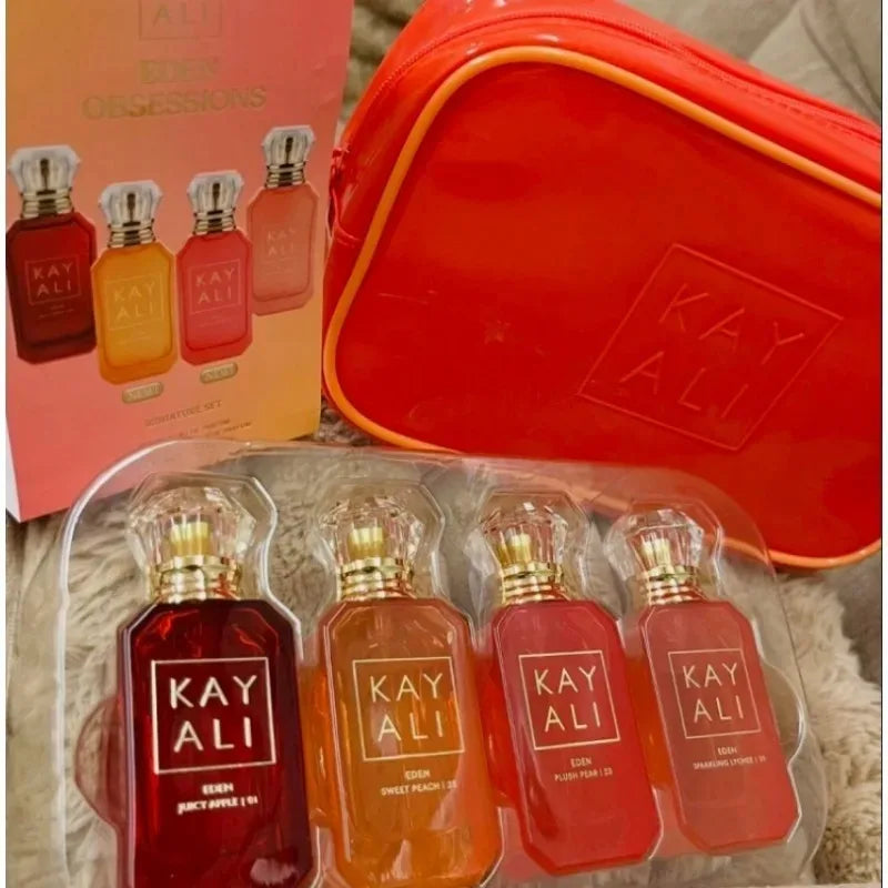 KAYALI Perfume Gift Set Unisex Eau De Parfum 4x10ml Long Lasting Fruity Floral Sweet Luxury Mini Fragrance Collection Scents