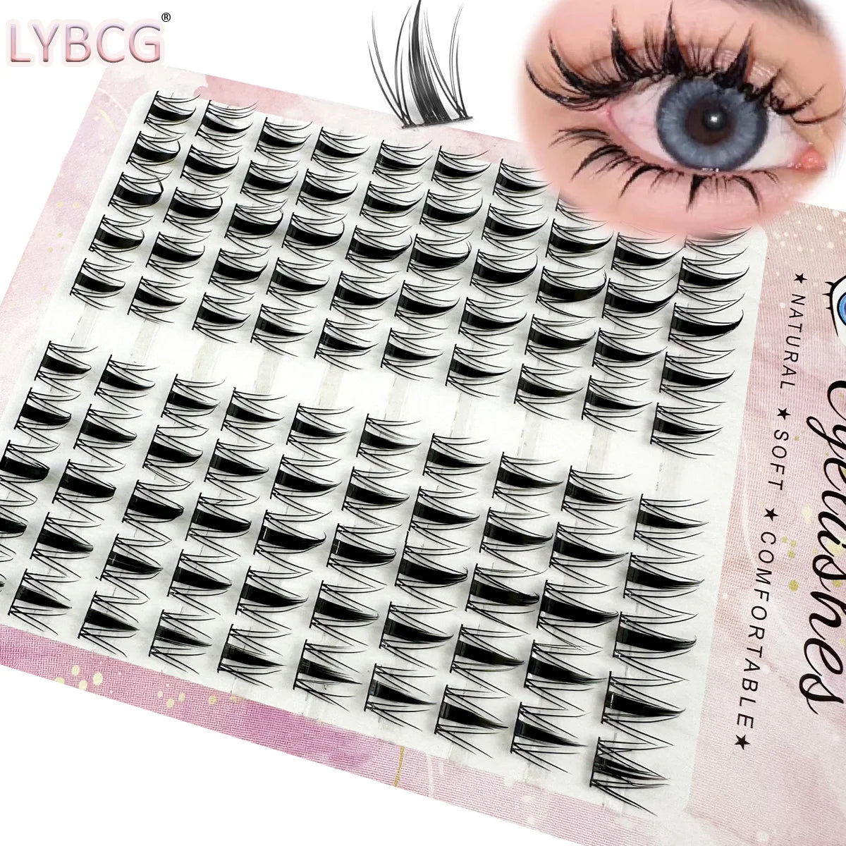 High-Capacity Individual Lashes 12/13/14mm Cluster Lashes Fluffy Natural Look DIY Eyelash Extension False Eyelashes Makeup