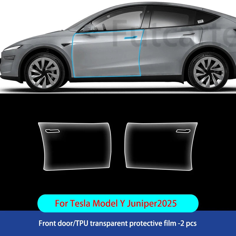 For Tesla ModelY Juniper2025 TPU Transparent Sticker Body Accessories Styling Pre-Cut Paint Protection Film Car Clear Kit Sticke