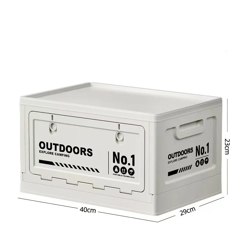 Outdoor Camping Storage Box Car Trunk Organizer Portable Picnic Basket Multi-functional Foldable Tool