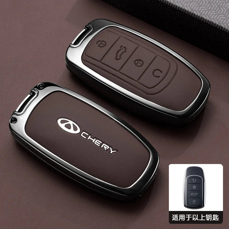 Car Accessories For Chery Jaecoo Tigo 7 8 Pro Max Omoda 9 C5 5 Phev Premium Plus Arrizo 5 Plus Key Case Holder Cover Chain