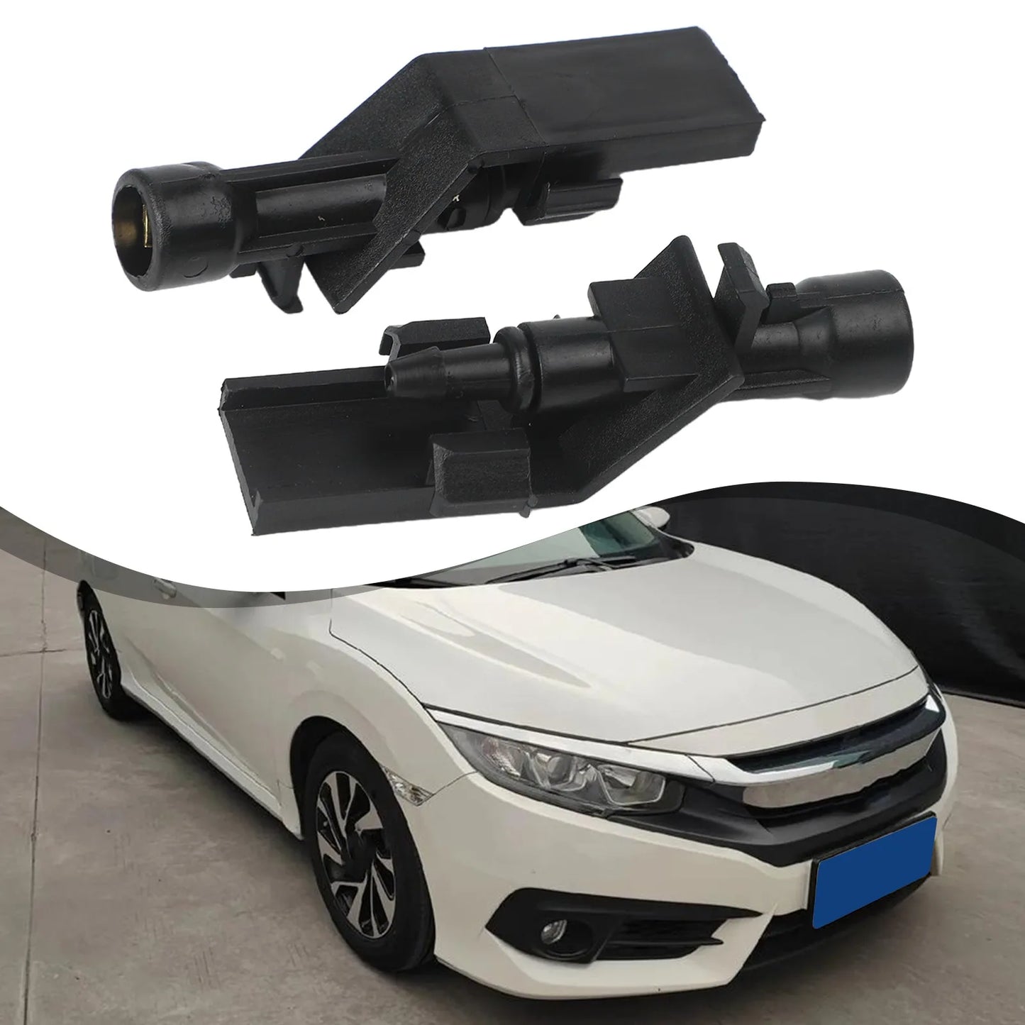 2 X Front Windscreen Wiper Washer Nozzles Fits For Honda For Civic 2017-2021 76810TGGE01 Washer Nozzles Effortless Installation