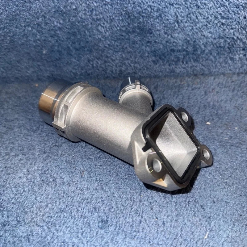 1Pcs Aluminum Waterpump Thermostat Connector Coolant Flange Pipe For BMW M47 M57 111122247744 11127806196 Engine Parts