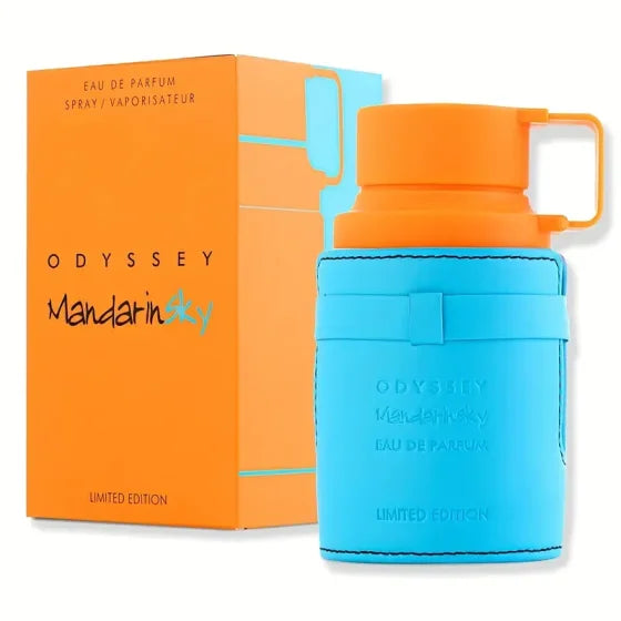Armaf Odyssey Mandarin Sky Limited Edition EDP 100 ML, Fresh Mandarin Citrus Amber‑Woody Luxury Perfume, Long‑Lasting Scent Spray For Daily Wear & Dating
