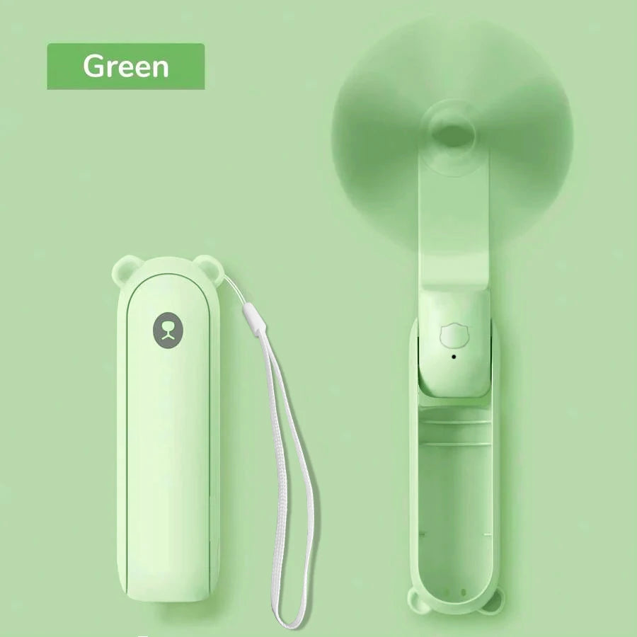 Portable MiniFan,USB Rechargeable 3Adjustable Speed,Foldable Handheld Personal Eyelash Fan for Girls Women,For Traveing,Outdoor