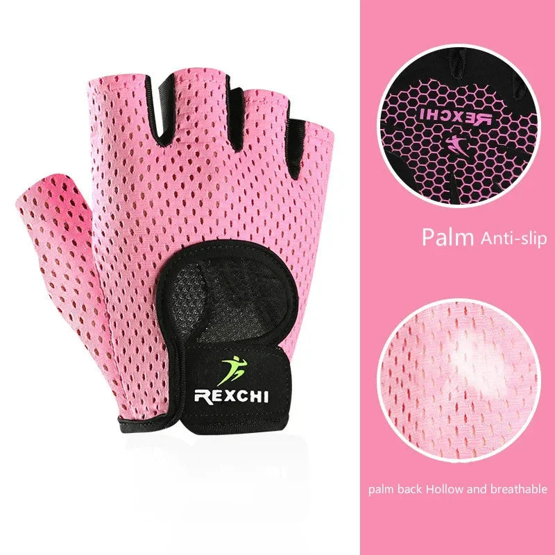 Professional Fitness Gloves Non-Slip Yoga Exercise Half Finger Men Women Power Weight Lifting Hand Protector Cycling accessory