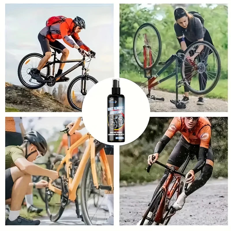 Chain Lubricant Spray - Heavy-Duty All-Weather Chain Grease for Mountain/Road Bike Chains, Lock Cores, and Front Chain Maintenance, Long-Lasting Protection, Convenient Spray Application (Compatible with Padlocks and Door Lock
