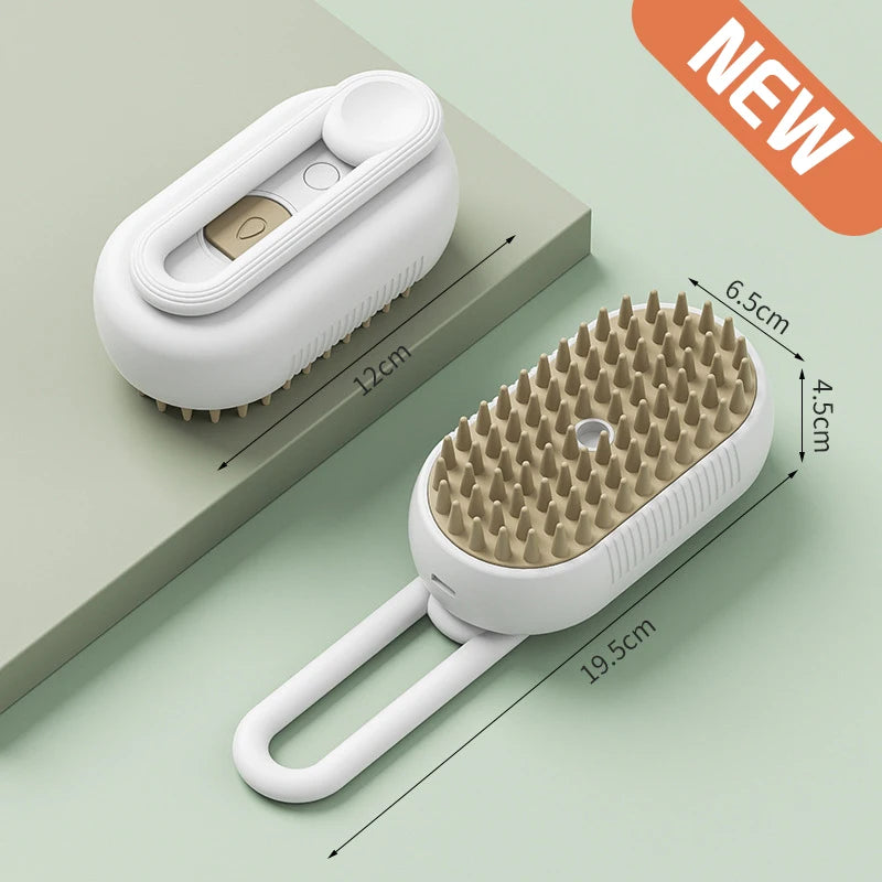 Cat Steam Brush 3 in 1 Electric Pet Brush Cat Hair Brushes Massage Dog Brush Spray Comb Pet Grooming Hair Removal Combs