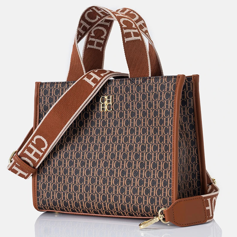 CH Women's Bags Metal Logo Casual Large Capacity Light Luxury Brand Designer 2026 New Fashion High Quality Women's Handbag