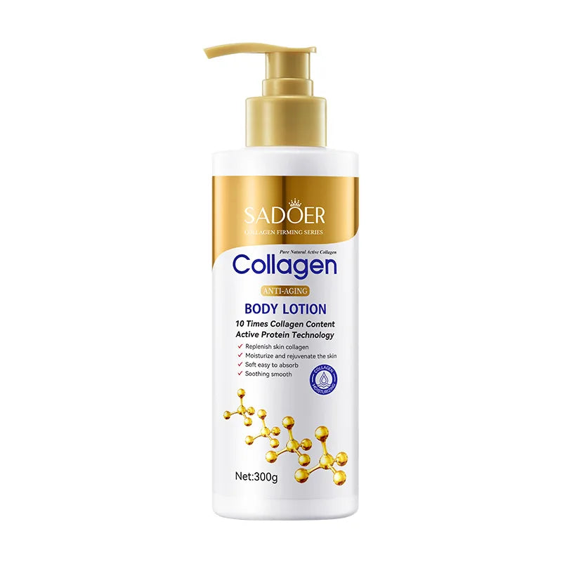 Collagen Milk Bleaching Face Body Cream Whitening Skin Moisturizing Lotion Lightening Care