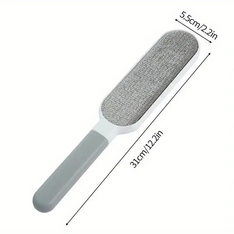 Reusable Washable Lint Brush - Double-Sided Static Pet Hair Remover for Clothes Sofa Carpet