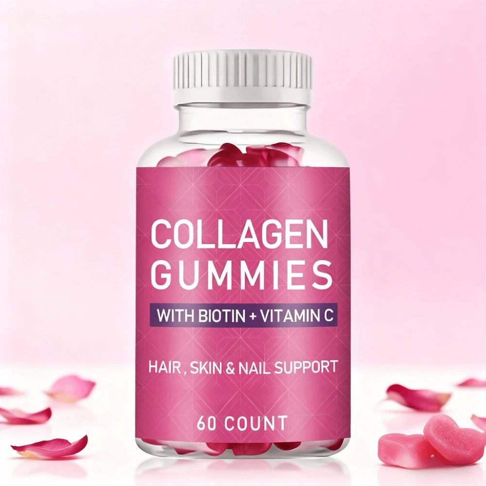 60 Gummies Collagen Gummies Biotin Vitamin C Gummies