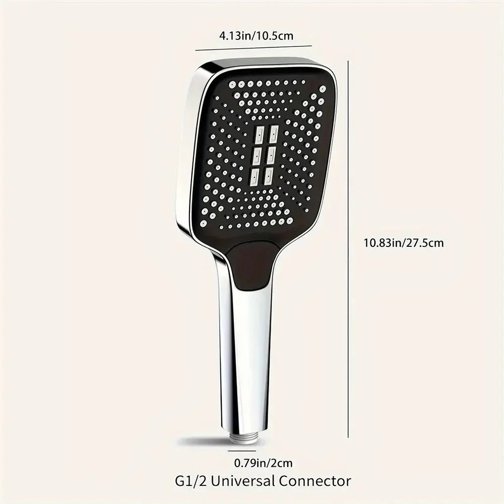 Adjustable 3-Mode Rainfall Showerhead