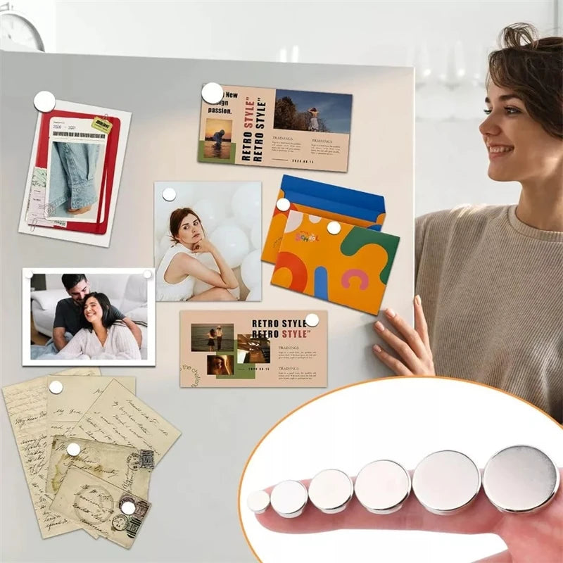 50pcs Round Fridge Magnets- Disc Magnets for DIY, Crafts, Science Projects 3x1 3x2 5x1 5x2 8x1 8x2