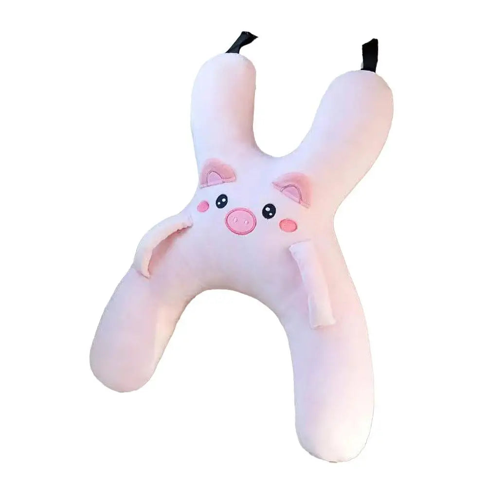 Car Seat Safety Neck Pillow Cute Children's Headrest Lumbar Support Anti Pinch Neck Cute Cartoon Sleeping Pillow