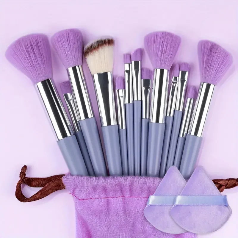 13PCS Fluffy Makeup Brush Set