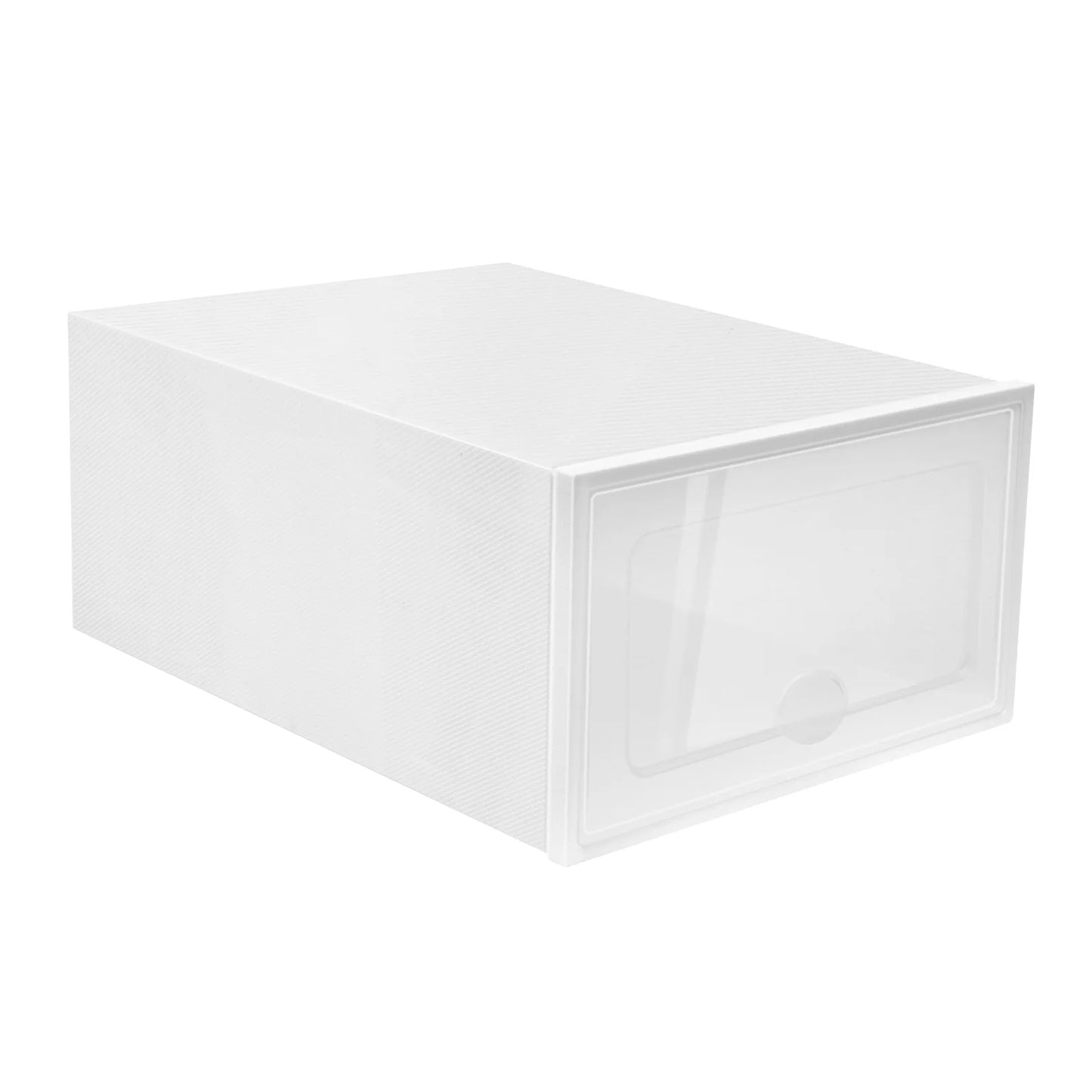 20Pcs Stackable Shoe Storage Box, Foldable Plastic Shoe Organizer with Transparent Door, Dustproof Container for Closet