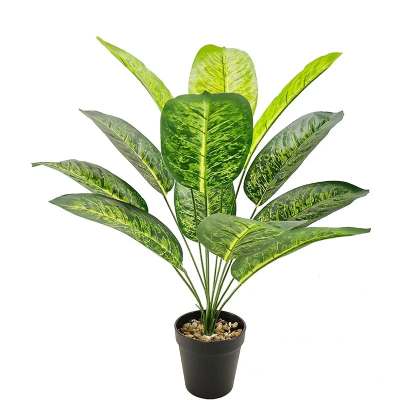 65cmPlantain Palm Simulated Potted Plant Artificial Plants Garden Room Decoration Fake Flower Leaf Bonsai Outdoor Party Ornament