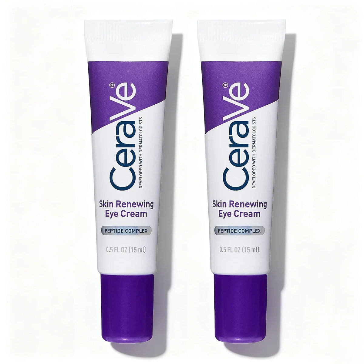 CeraVe Skin Renewing Eye Cream, Daily Care Under Eye Cream with Peptides Caffeine Niacinamide, Paraben-Free , 15ml