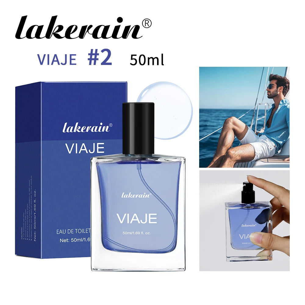 50ml Men's Cologne Perfume Original Luxury Long Lasting Flower Fruit Wood Fragrance Blue Color Liquid Texture Cologne Fragrance