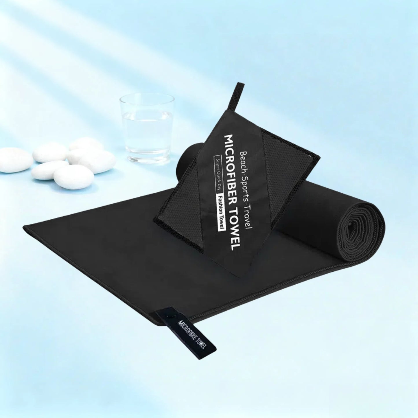 Microfiber Quick-Dry Lightweight Sandproof Towel Portable Compact for Swim Yoga Gym Beach Travel Sports Supplies
