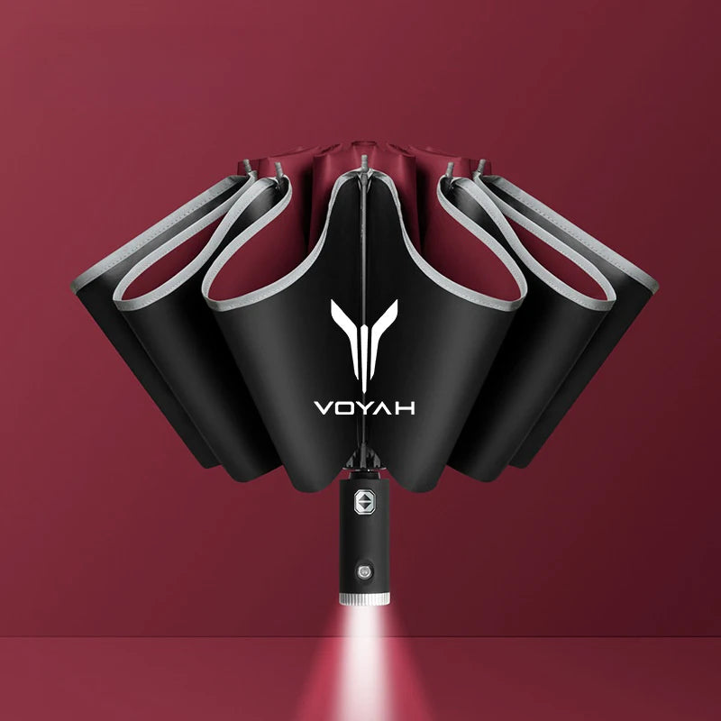 For Dongfeng Voyah Free Dreamer Passion Zhuiguang H53 2022 2023 2024 Car Fully Automatic Folding Windproof Umbrella Accessories