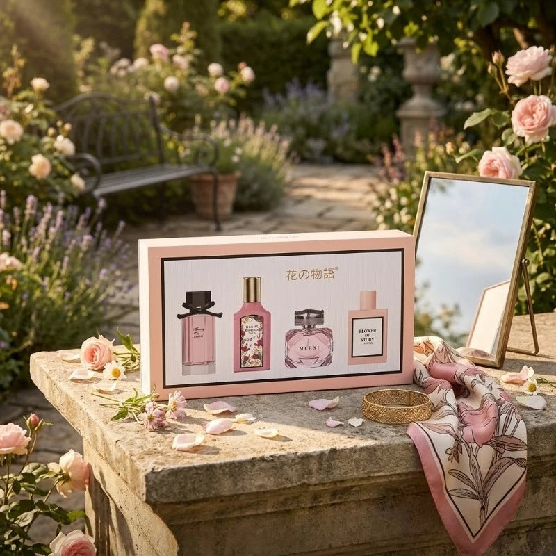 3x25ML Plus 35ML Luxurious Perfume Elegant Sophisticated Fresh Soft Alluring Sweet Long Lasting Captivating Refined Scent Gift