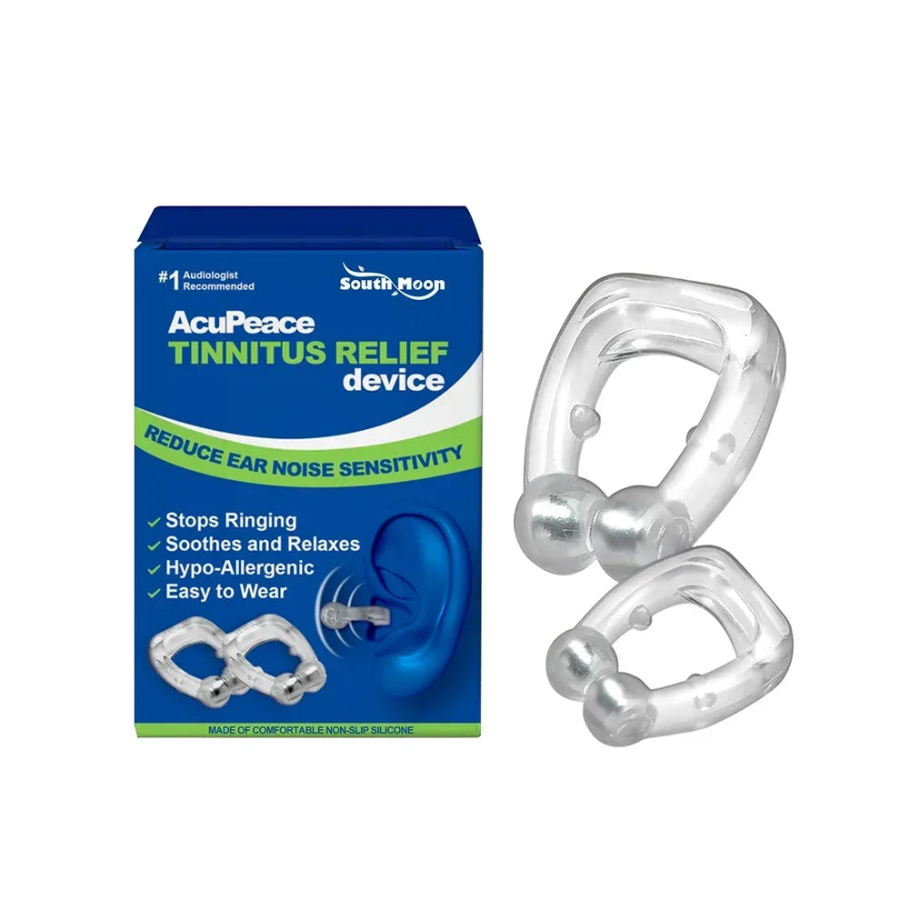 Anti Tinnitus Magnetic Clip Portable Relief Ringing pain Itching Clean Ear Canal Blockage Improve Hearing Loss Calm Ear Pressure