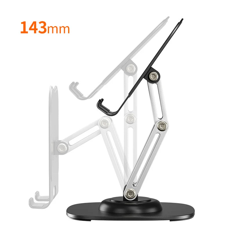 360° Rotation Portable Tablet Holder For Phone iPad iPhone 17 Xiaomi Folding Lazy Desktop Live Mobile Phone Stand Mount Bracket