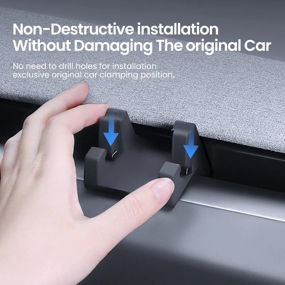 YZ For Tesla Model 3 Y Highland Juniper Car Phone Holder Air Vent Clip Mobile Cell Phone Stand In Car Liquid Silicone Air Outle