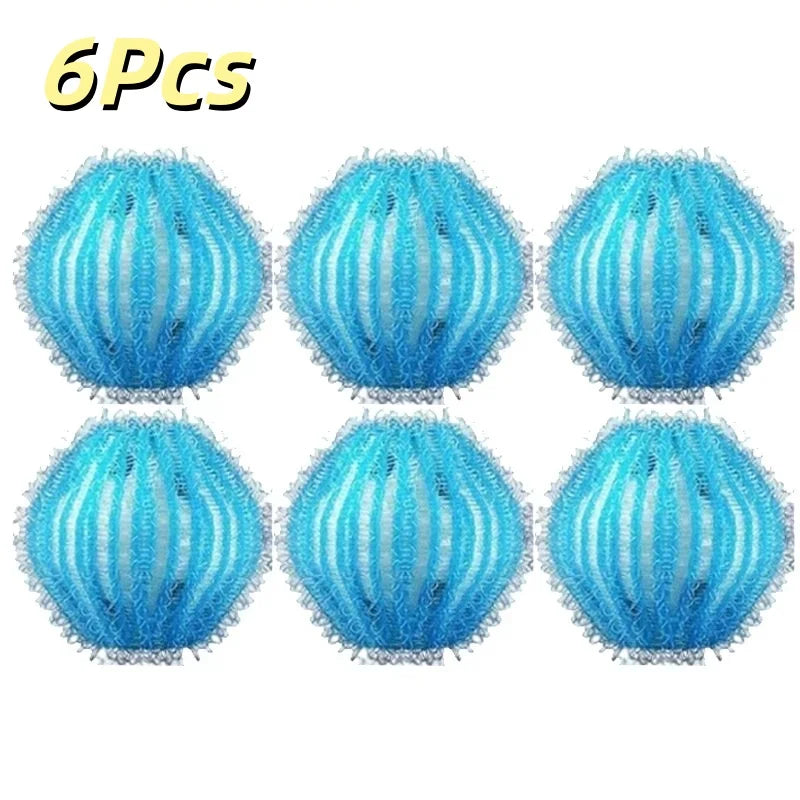 6/12 Pcs Laundry Pet Hair Filter Balls Lint Remover Washing MachineFloating Ball Reusable Nylon Balls Lint Catcher