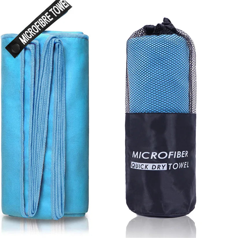Microfiber Quick Dry Gym Towel Silver ION OdorFree Absorbent Fiber Fast Drying Workout Gear for Body Sweat Working Out
