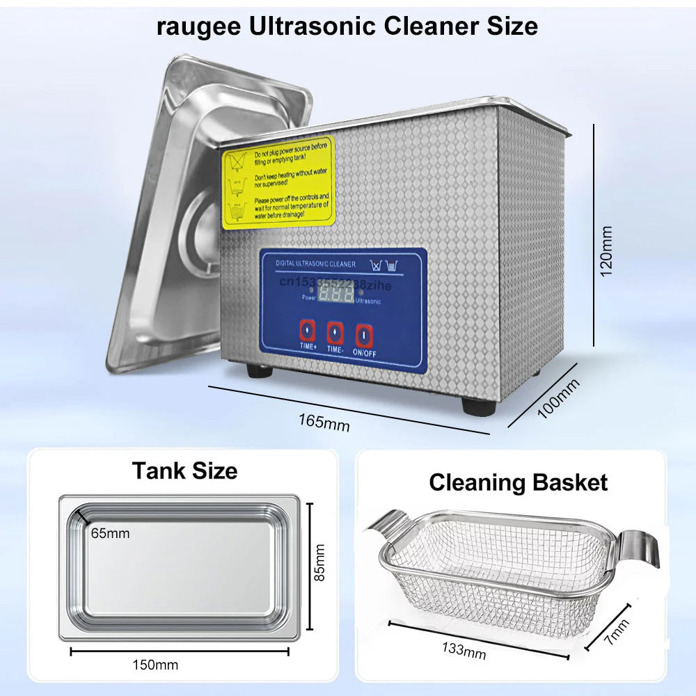 40KHZ Ultrasonic Cleaner Home Ultrasound Cleaning Machine For Jewelry Glasses Washing Bath Watches Denture Ultrasonic Cleaner