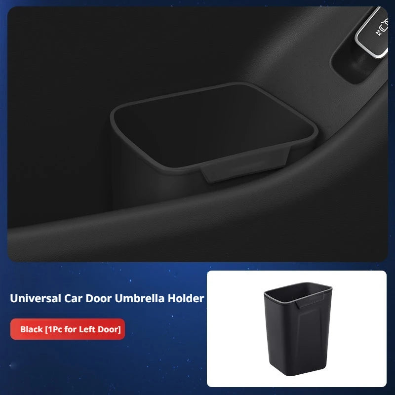 SEAMETAL 1/2PCS Car Door Silicone Trash Can Multifunctional Garbage Bin Umbrella Bucket Storage Box Car Interior Accessories