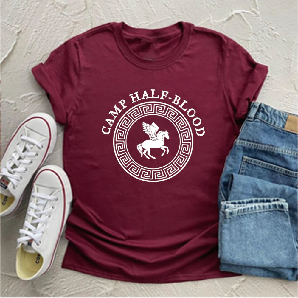 Camp Jupiter T-Shirt Camp Half-Blood Shirt Percy Jackson Shirtsc Unisex Graphic T Shirts Gothic Short Sleeves Tops Harajuku Top