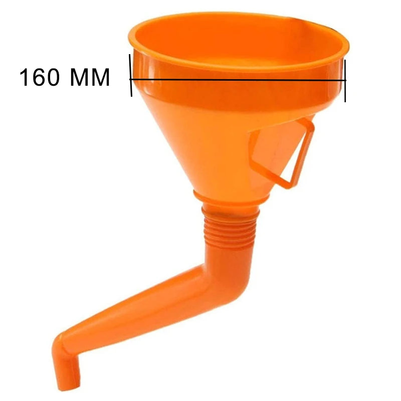 130/145/160CM Refueling Funnel with Filter Motorcycle Refuel Gasoline Engine Oil Funnel Car Long Mouth Funnels Car Filling Tools