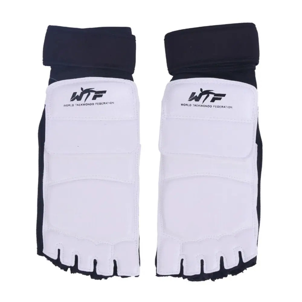 Half Finger Boxing Gloves PU Leather Karate Muay Thai Training Workout Gloves Foot Protector Punch Bag Training Gloves