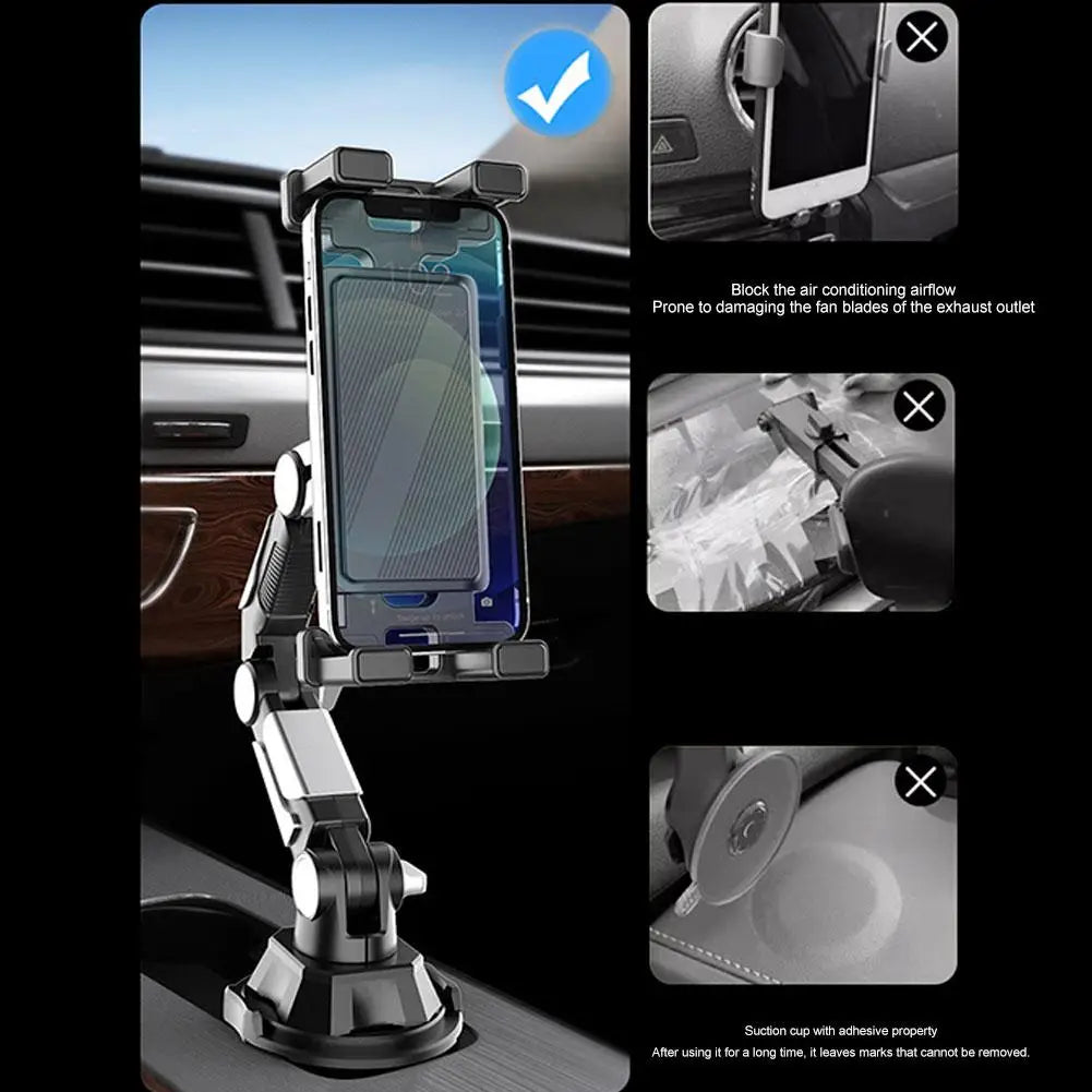 Car Cup Holder Tablet & Phone Mount Universal Stand With Adjustable Long Arm For iPad For Samsung Galaxy Tab For Kindle
