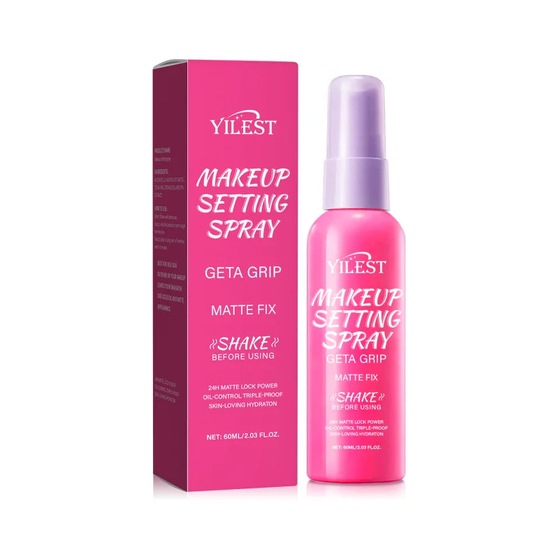 Oil-Free Setting Spray for Oily Skin – Controls Shine, 12H Long Wear, Matte Finish, Non-Comedogenic & Lightweight Formula