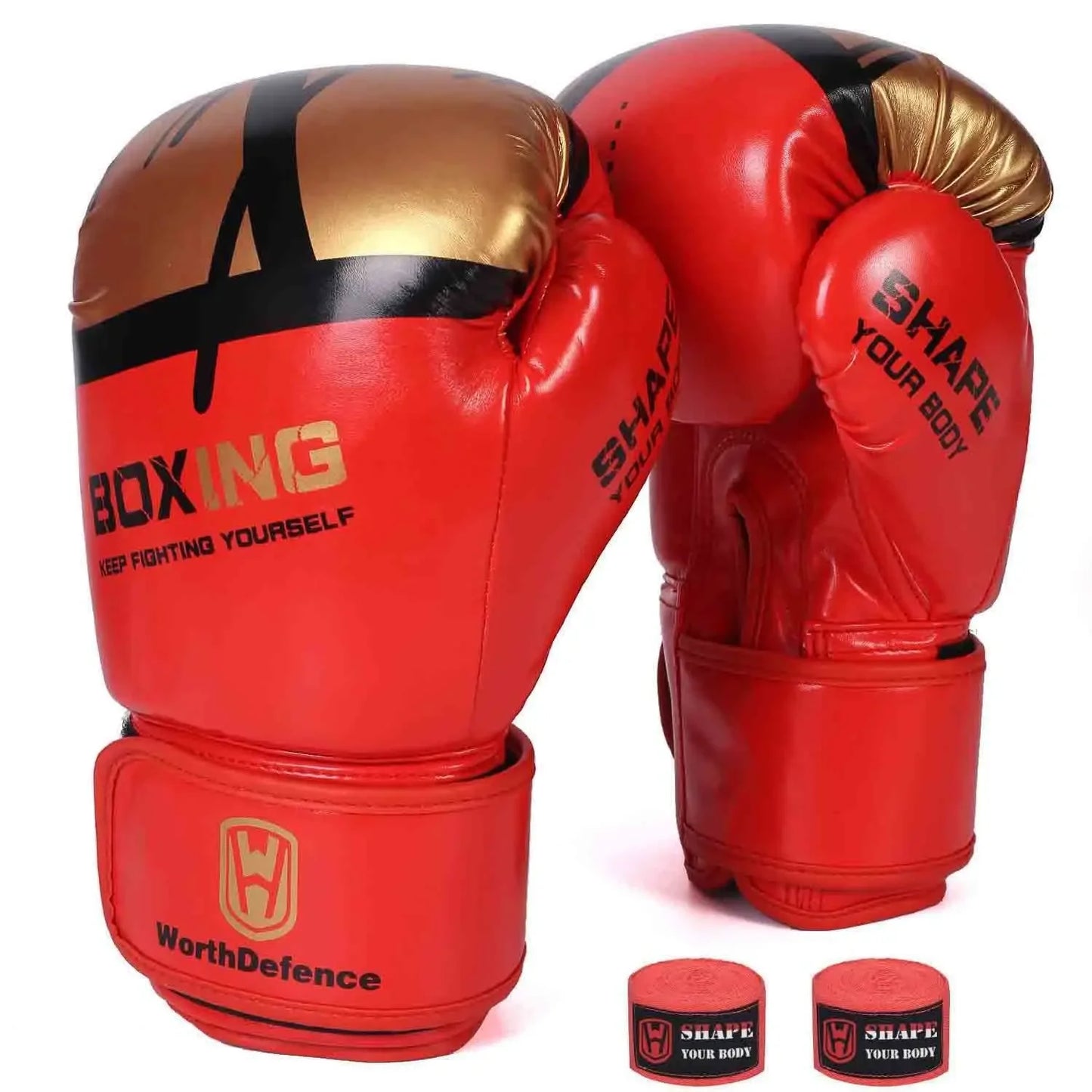 WOSWEIR-Unisex Adult Youth Boxing Gloves for Fitness Taekwondo Sanda Combat Training-Children's to Men's Size Options Available