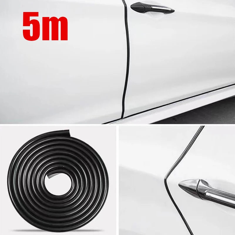 5m Transparent Car Door Edge Rubber Scratch Protector Strips For Jack Skellington Byd Atto 3 Accessories Vw T5 Diablo 4